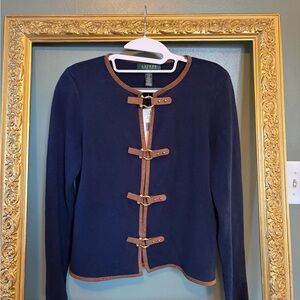 NWT Ralph Lauren Equestrian Preppy Cardigan